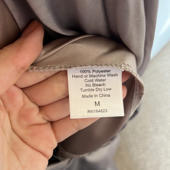 LUCY IN THE SKY Antionette Fit and Flare Dress in Grey Shimmer - Picture 9 of 10